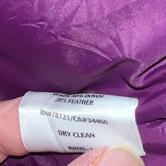 NWOT Eileen Fisher Purple Down puffer zip front vest size Women's S - Picture 10 of 10